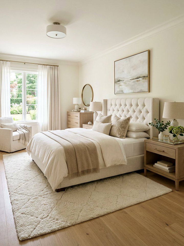 Transitional ivory bedroom - 30 off-white bedroom ideas