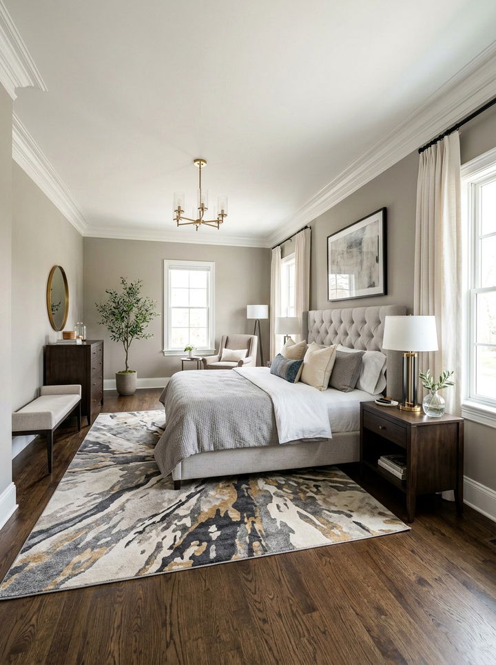 Transitional master bedroom layout - 30 high end bedroom ideas