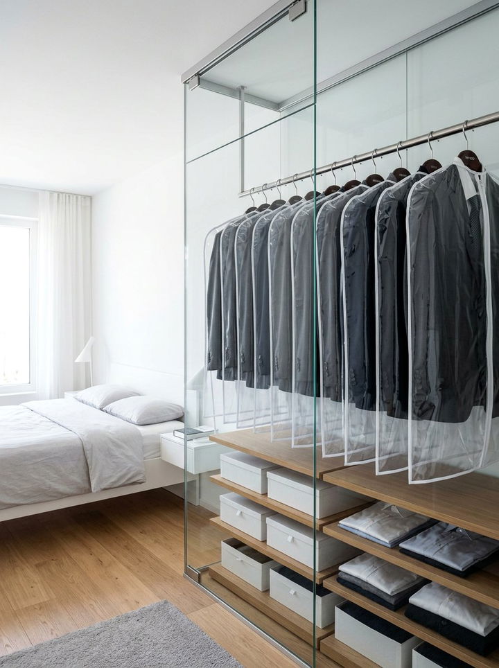 Transparent PVC Suit Bag - 30 bedroom suit bags