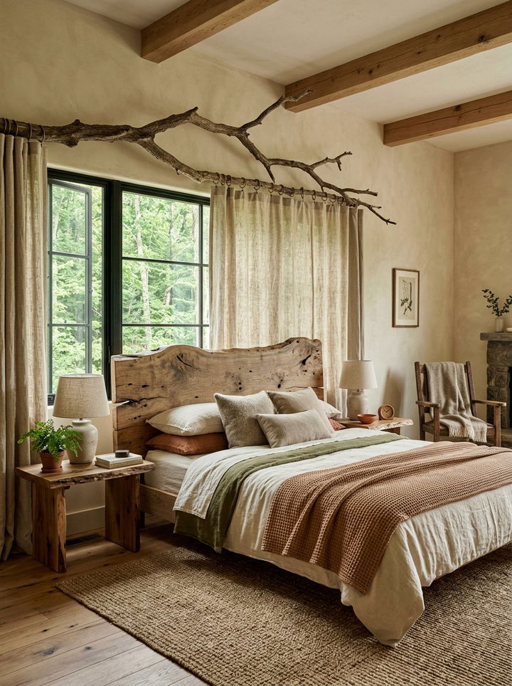 Tree Branch Bedroom - 30 garden themed bedroom ideas