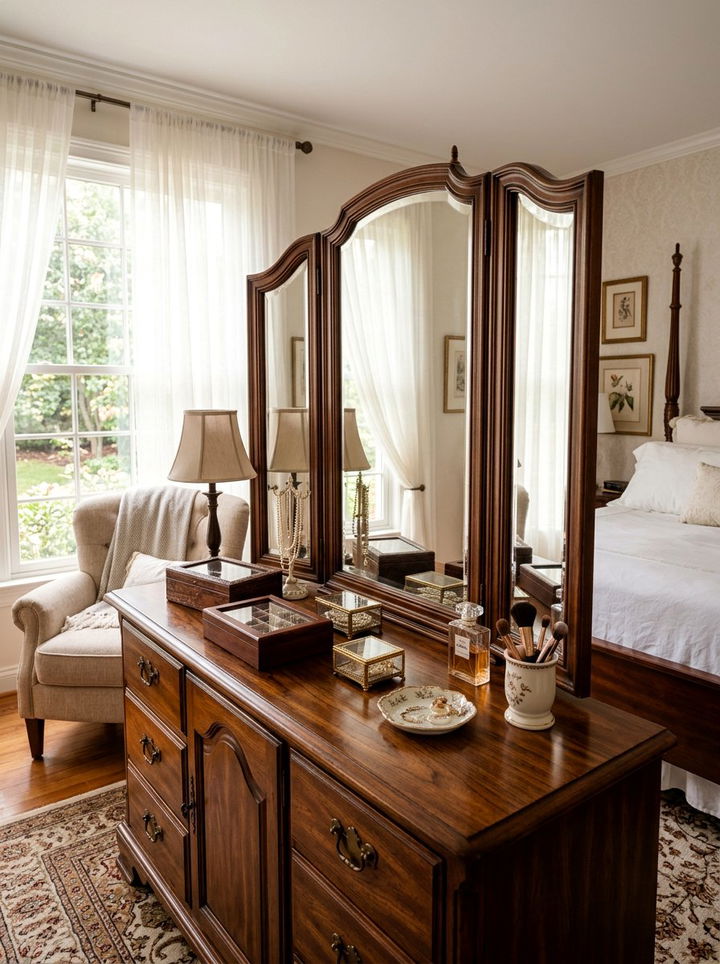 Tri Fold Makeup Mirror - 30 bedroom vanity mirrors