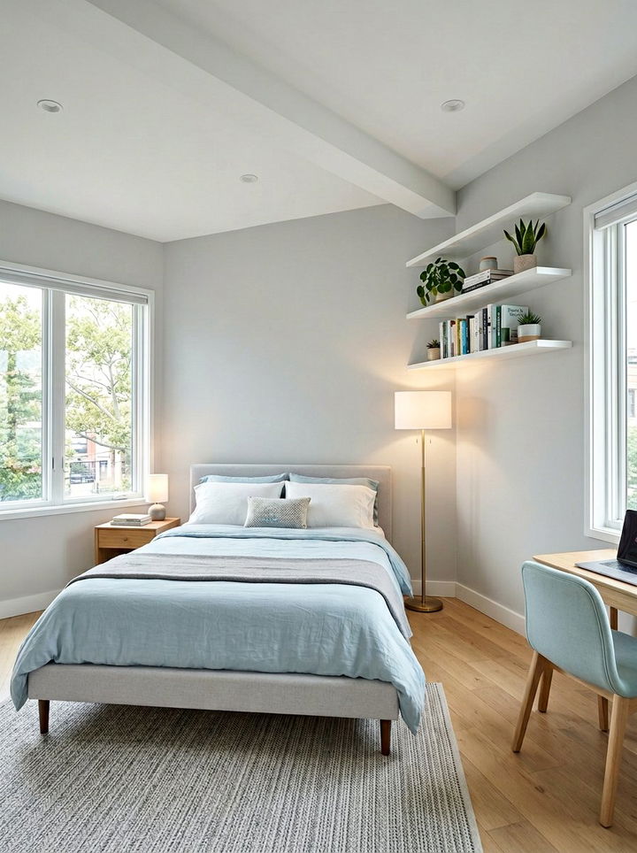 Triangular bedroom layout - 30 oddly shaped bedroom ideas