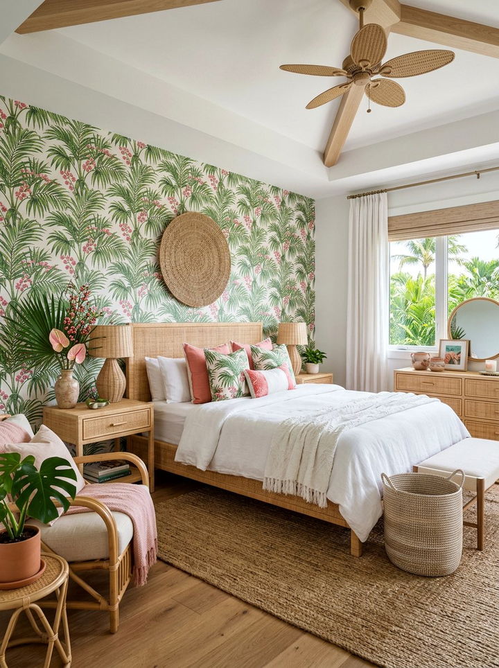 Tropical Berry Bedroom - 30 berry bedroom ideas