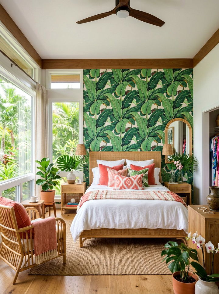 Tropical Feminine Bedroom - 30 feminine bedroom ideas