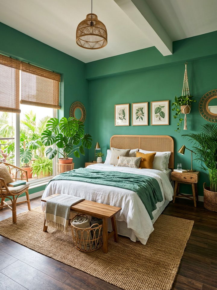 Tropical Jade Green Bedroom Theme - 30 jade green bedroom ideas