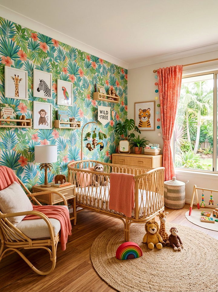 Tropical Nursery Room - 30 newborn bedroom ideas