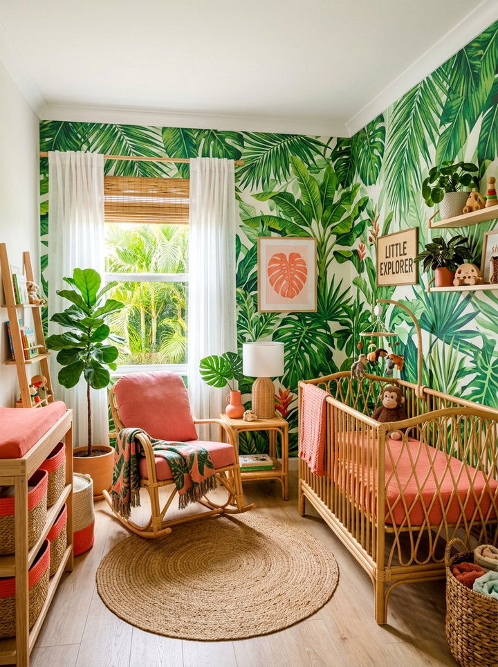 Tropical Nursery - 30 infant bedroom ideas