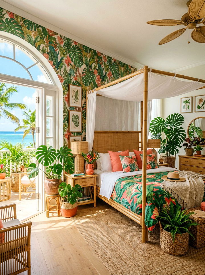 Tropical Oasis Bedroom - 30 quick bedroom ideas