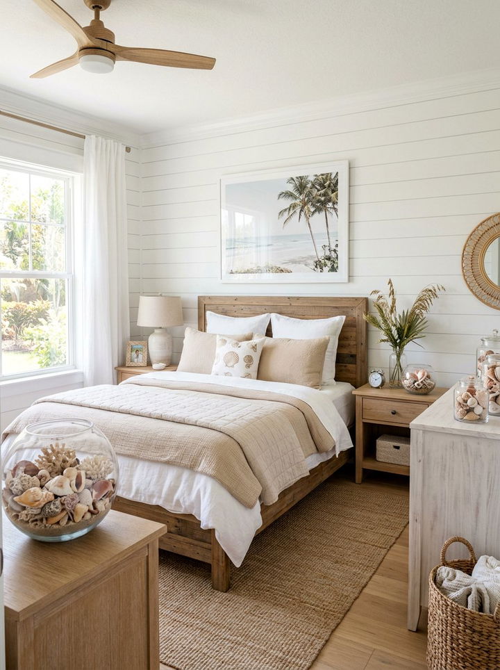 Tropical Shell Bedroom Decor - 30 Hawaiian bedroom ideas