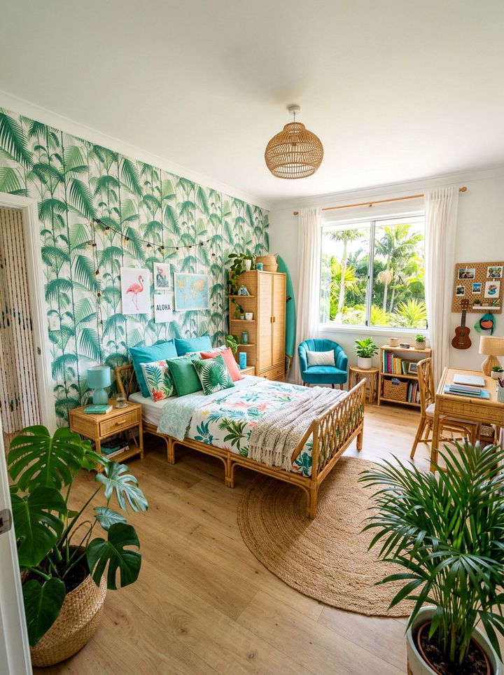 Tropical Style Tween Bedroom - 30 tween bedroom ideas
