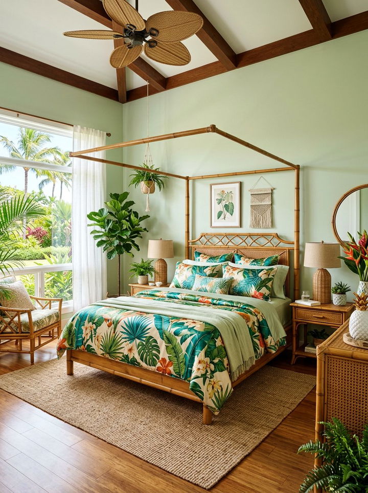 Tropical silk bedding - 30 bedroom silk bedding ideas