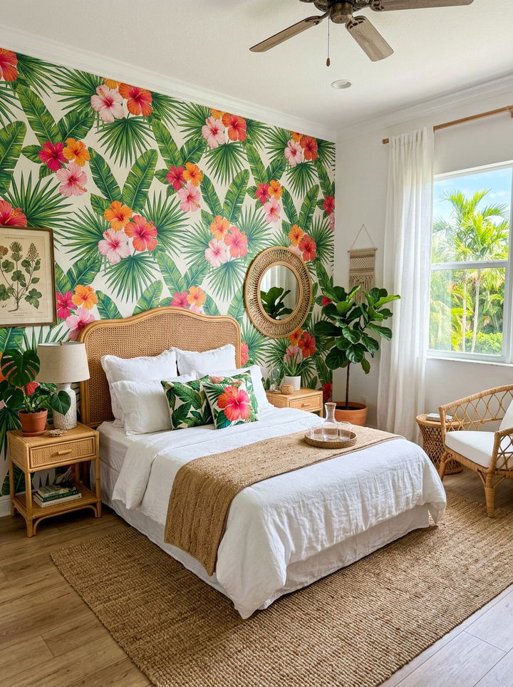 Tropical wallpaper bedroom - 30 bedroom modern wallpapers