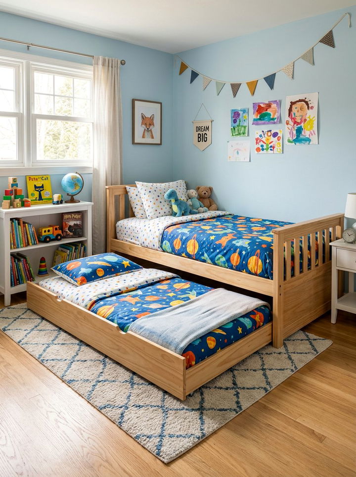 Trundle Bed - 30 bedroom space saving ideas