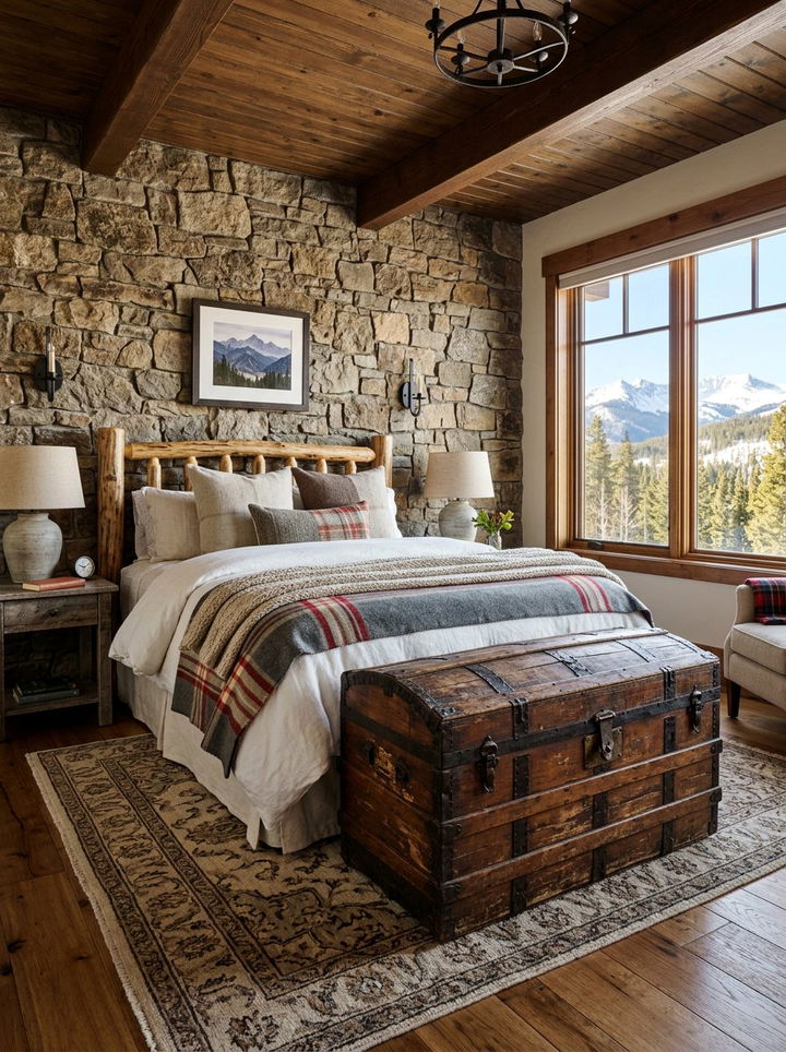 Trunk Storage Chest - 30 bedroom storage hacks