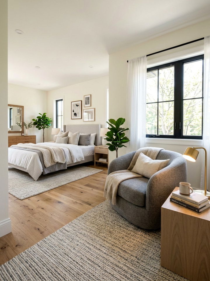 Tub Chair - 30 bedroom seating arrangements ideas