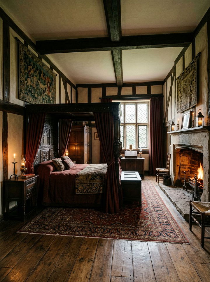 Tudor Style Bedroom - 30 antique bedroom ideas