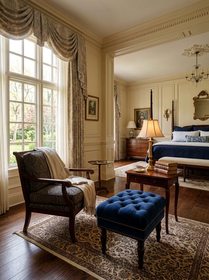 Tufted Fabric Stool - 30 bedroom stools