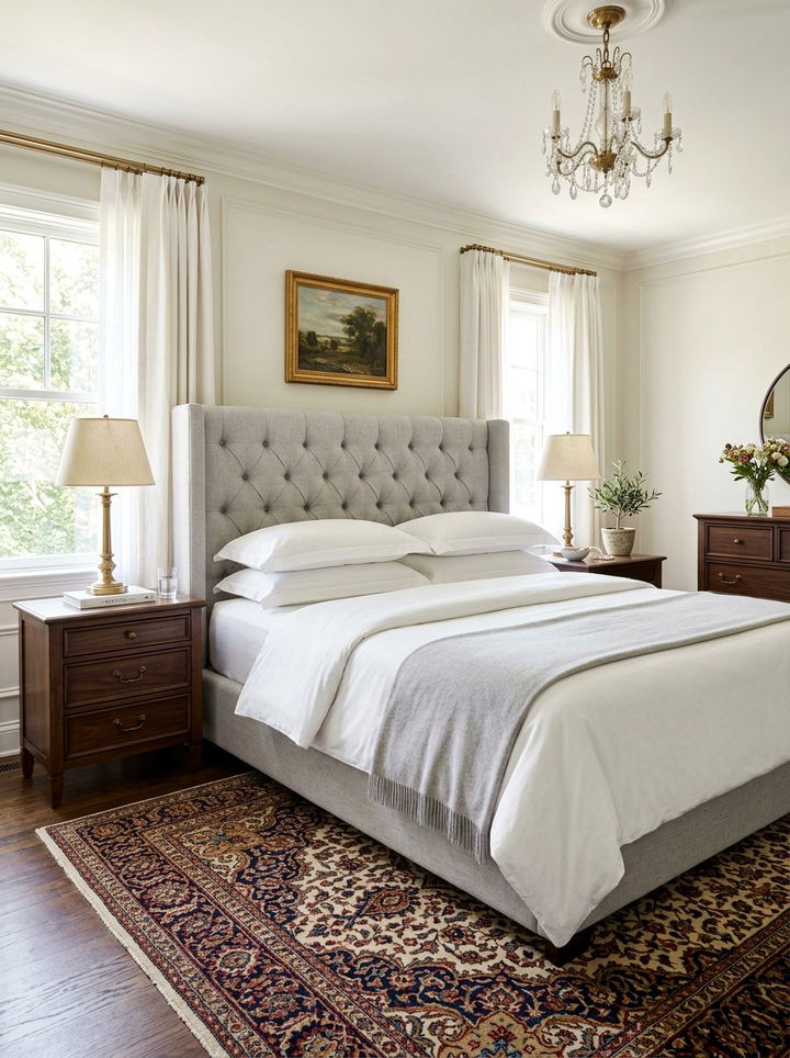Tufted Headboard Bedroom - 30 elegant bedroom ideas