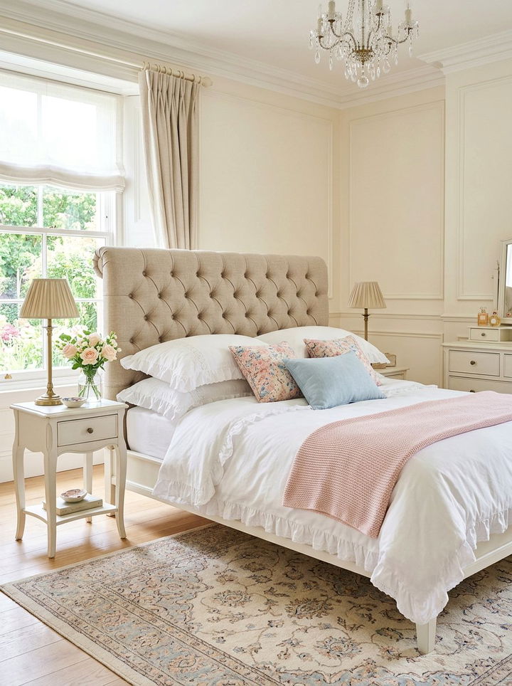 Tufted Headboard Design - 30 traditional bedroom ideas