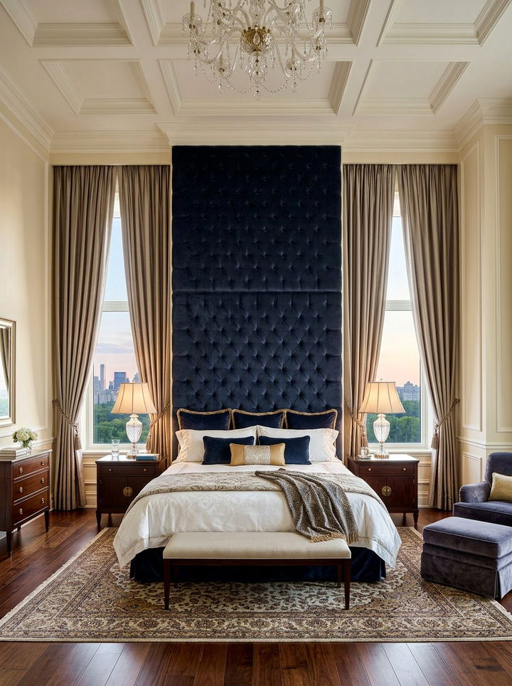Tufted Headboard Master Suite - 30 celebrity bedroom ideas