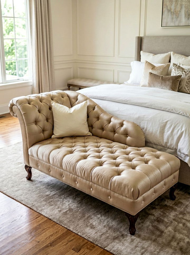 Tufted Master Bedroom Chaise Lounge - 30 bedroom chaise lounges