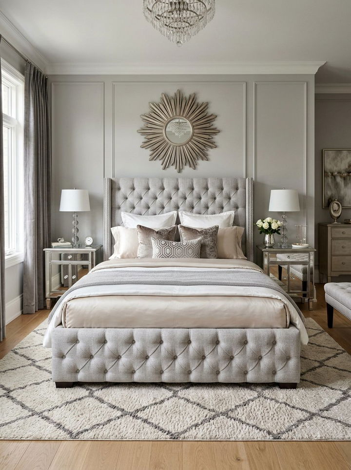 Tufted Upholstered Bed - 30 bedroom enhancement ideas