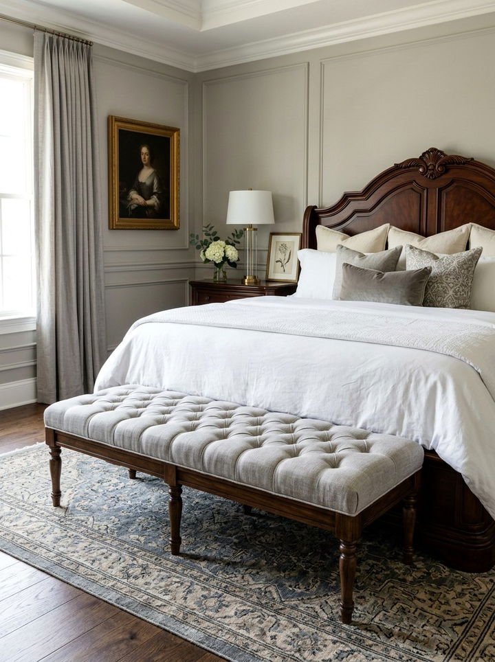 Tufted Upholstered Bench - 30 bedroom upholstered benches