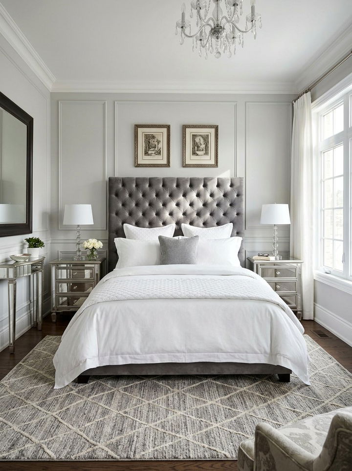Tufted Upholstery Bedroom - 30 textured bedroom ideas
