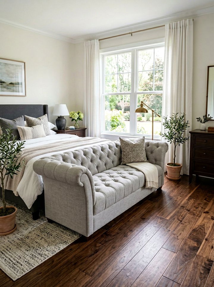 Tufted Window Bench - 30 bedroom window benches