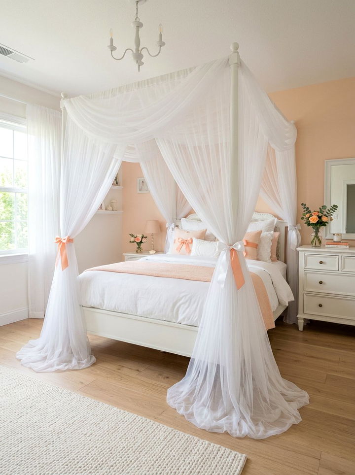 Tulle bed curtains - 30 princess bedroom ideas