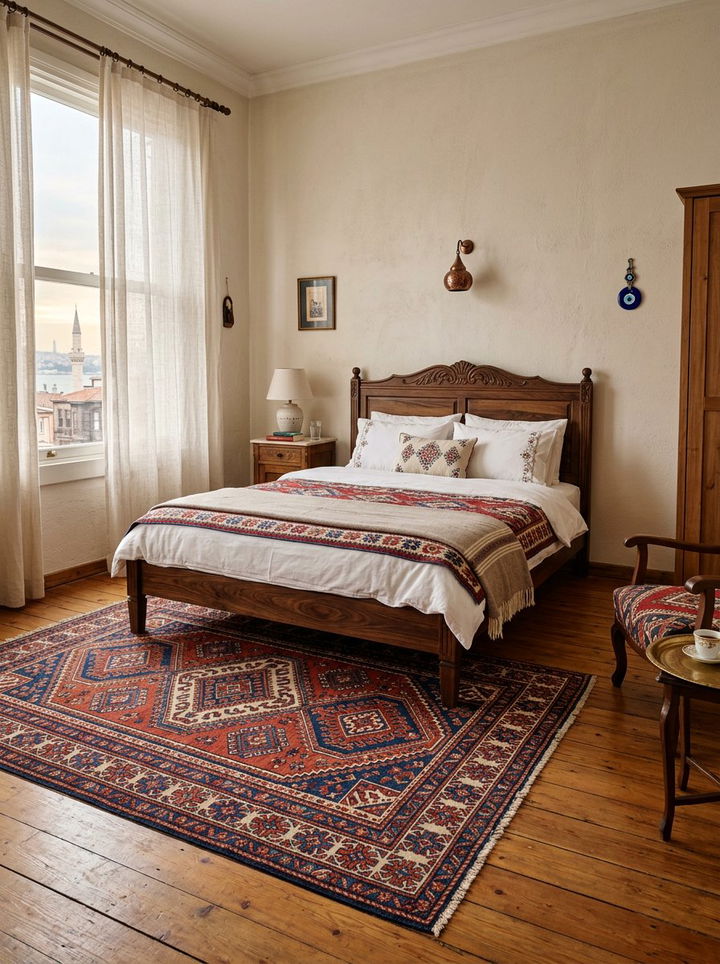Turkish Rug - 30 Turkish bedroom ideas