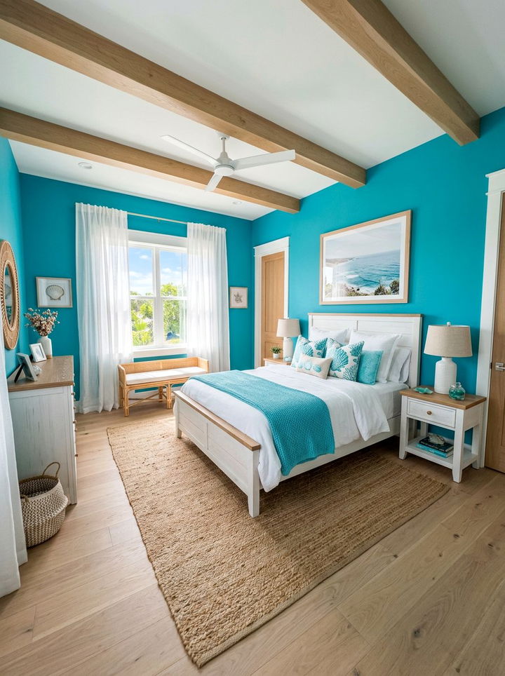 Turquoise bedroom - 30 colorful bedroom ideas