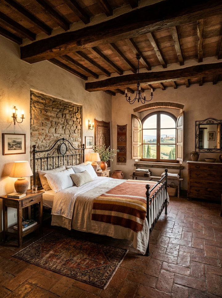 Tuscan Farmhouse Bedroom - 30 resort bedroom ideas
