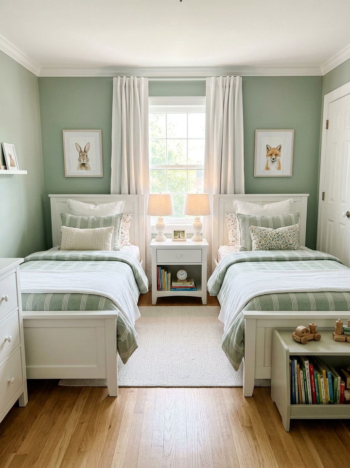 Twin Bed Layout - 30 kids bedroom ideas