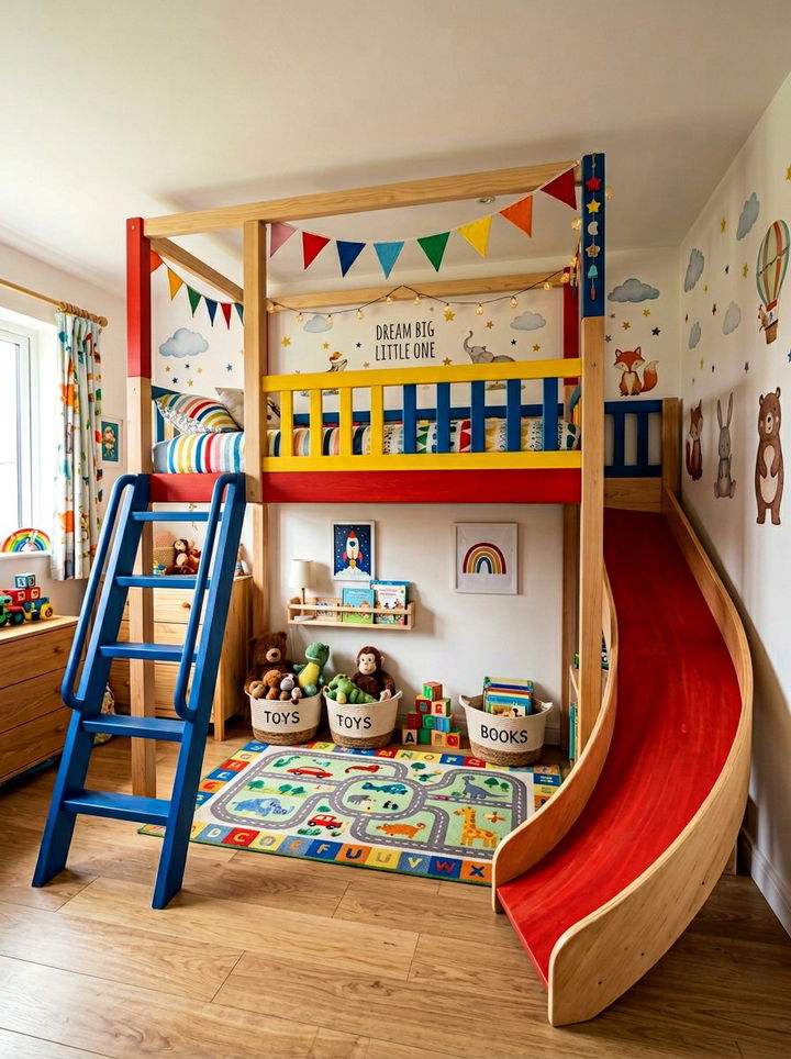 Twin Loft Bed With Slide - 30 bedroom loft bed ideas