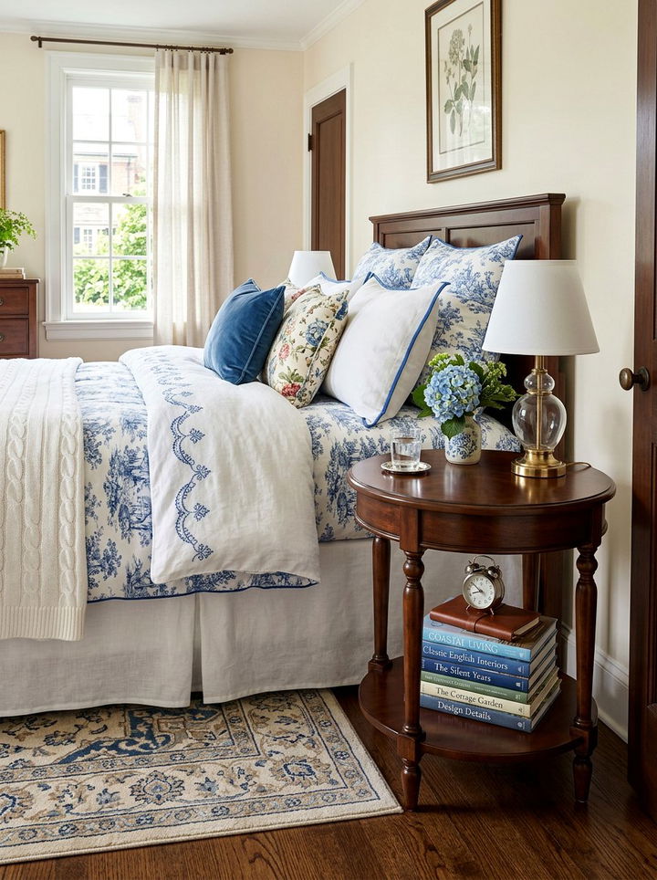 Two Tier Round Nightstand - 30 bedroom round nightstands