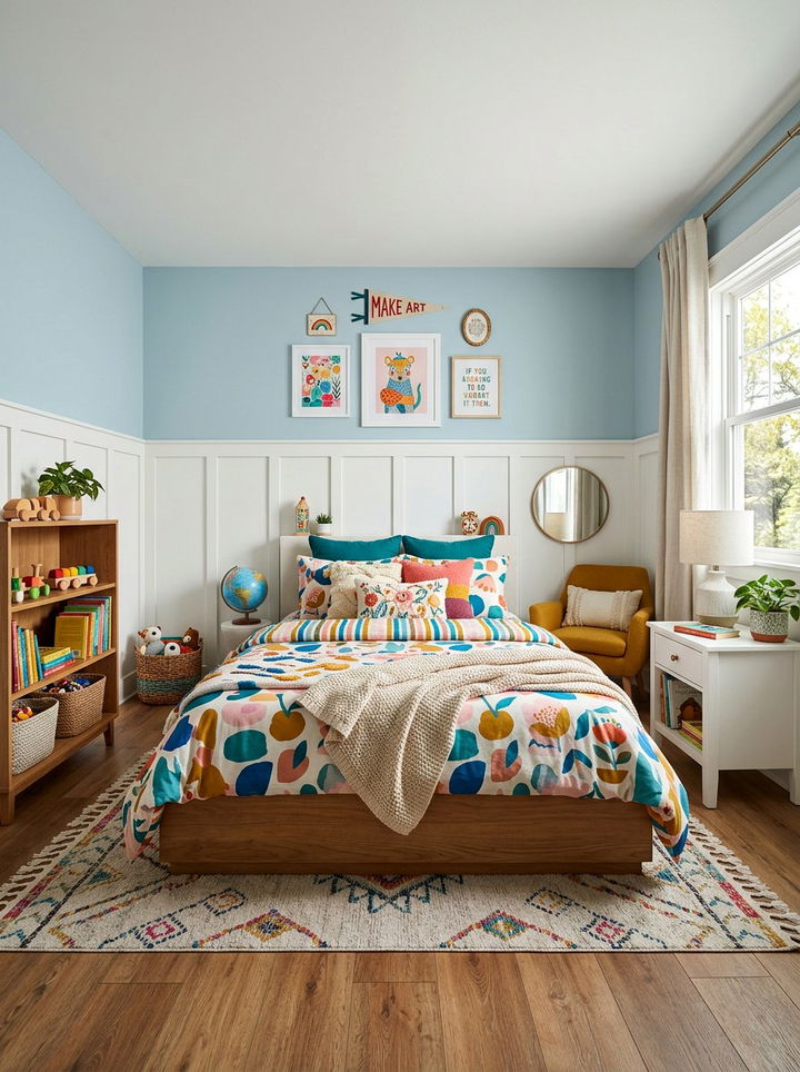 Two Tone Board And Batten - 30 bedroom board and batten ideas