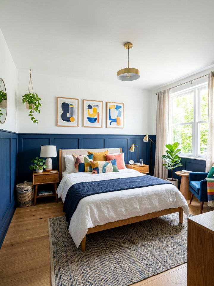 Two Tone Paneling Idea - 30 bedroom paneling ideas