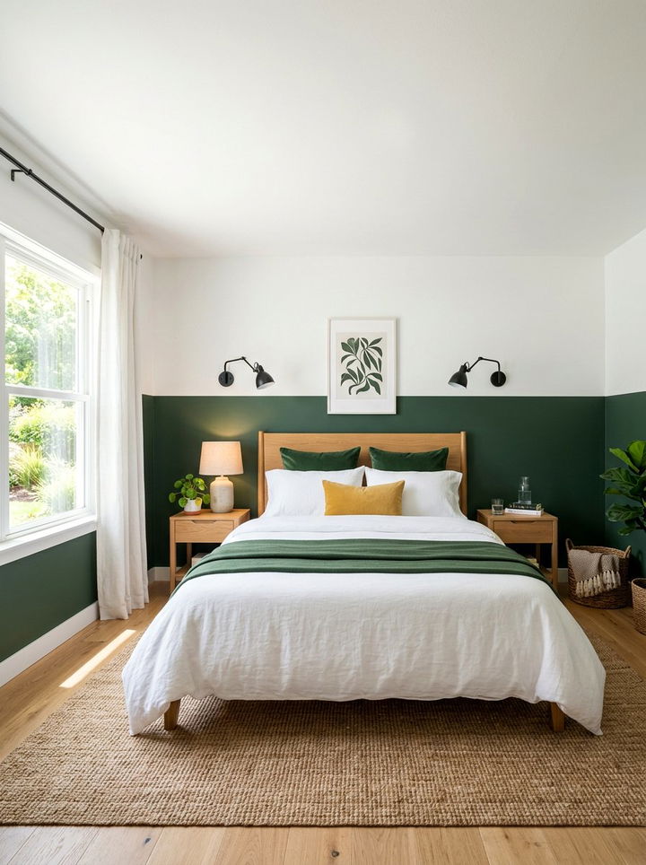 Two Tone Wall Paint Bedroom - 30 bedroom zoning ideas