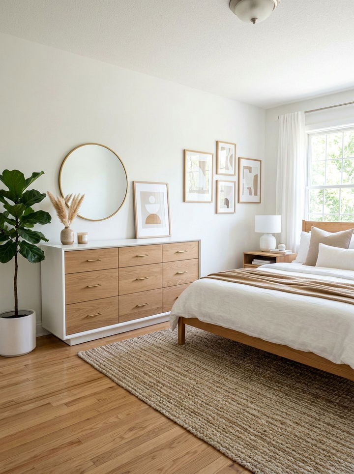 Two Tone Wide Dresser - 30 bedroom wide dressers