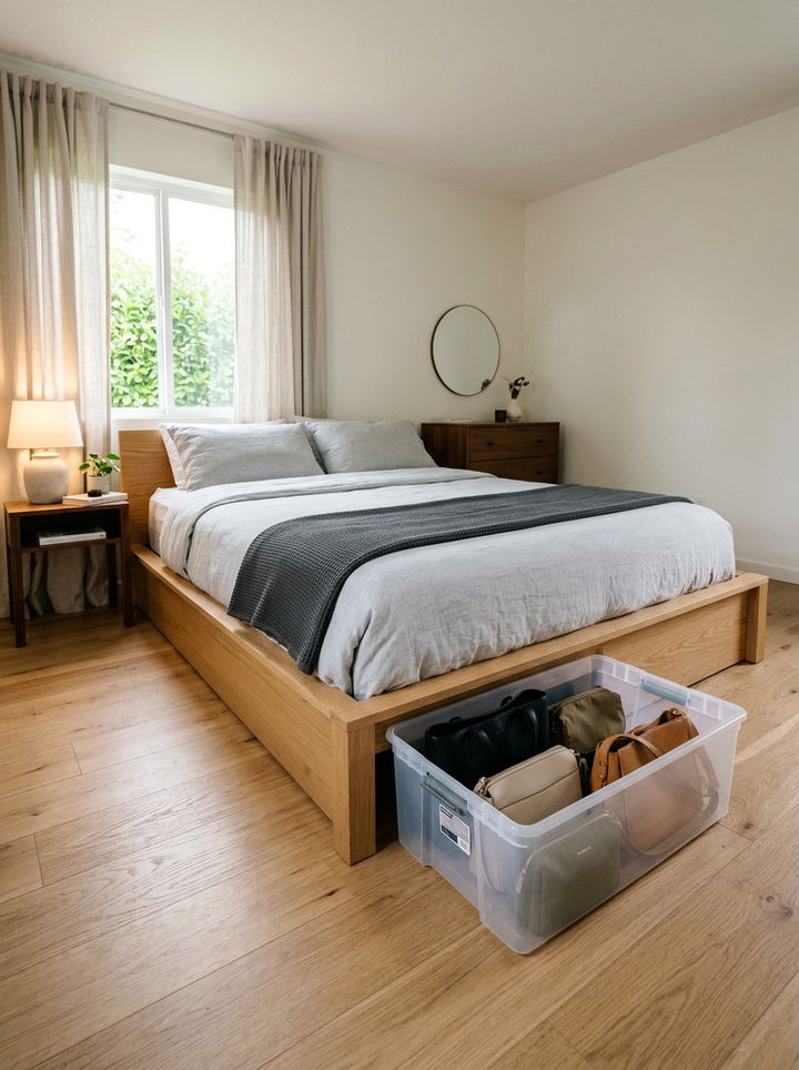 Under Bed Bag Storage - 30 bedroom bag storage ideas