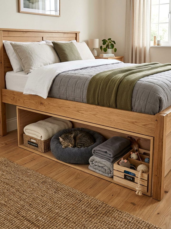 Under Bed Pet Bed Storage - 30 bedroom under bed storage ideas