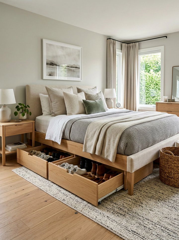 Under Bed Shoe Storage - 30 bedroom shoe storage ideas