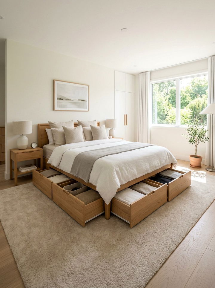 Under Bed Storage - 30 bedroom clever storage ideas