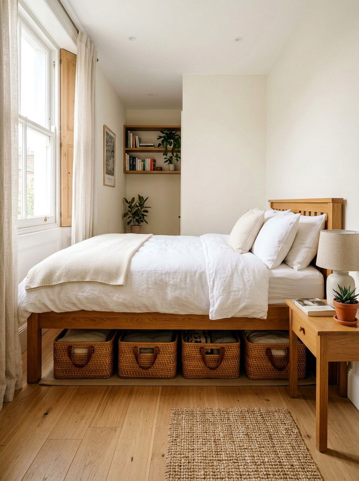 Under Bed Storage - 30 narrow bedroom ideas