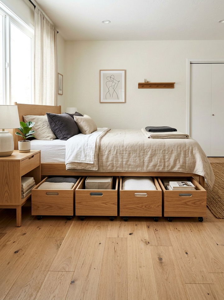 Under Bed Storage - 30 bedroom storage ideas