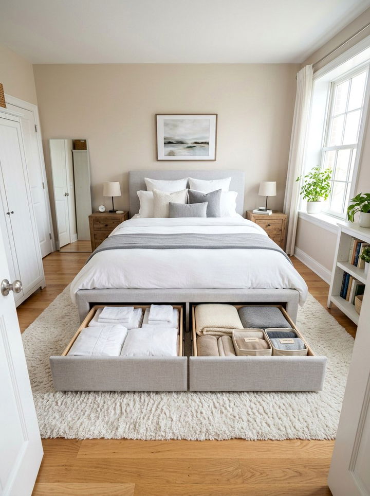 Under Bed Storage Bedroom - 30 compact bedroom ideas