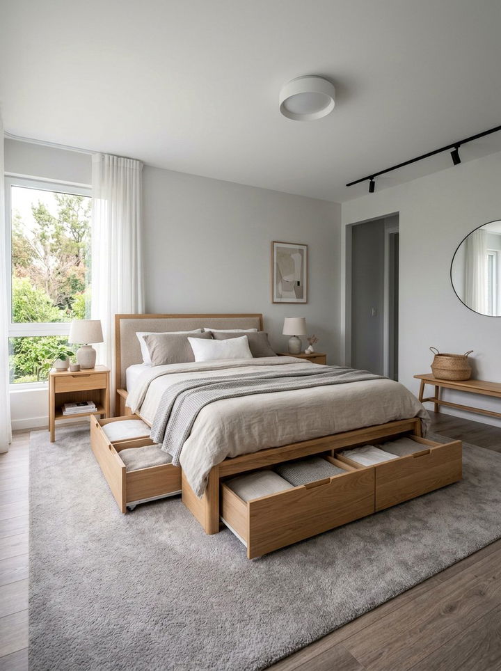 Under Bed Storage Drawer - 30 bedroom creative storage ideas