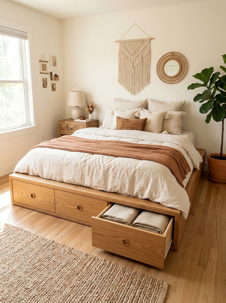 Under Bed Storage Drawers - 30 bedroom small space solutions