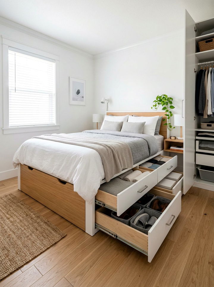 Under Bed Storage System - 30 bedroom closet systems